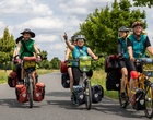 Drei Fahrrad-Tandems auf Tour