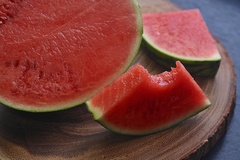 Detailbild einer Wassermelone.